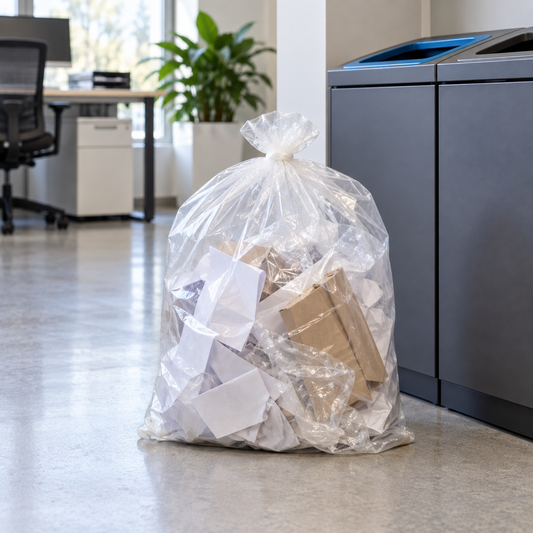 Clear Refuse Sacks – Medium Duty, 200 per Case