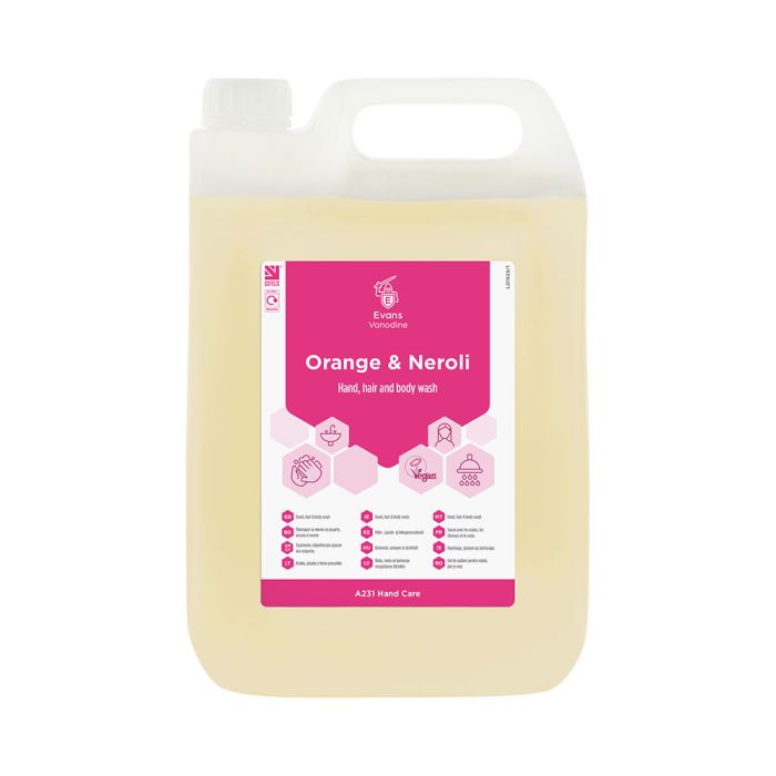Evans Orange and Neroll Hair and Body Wash