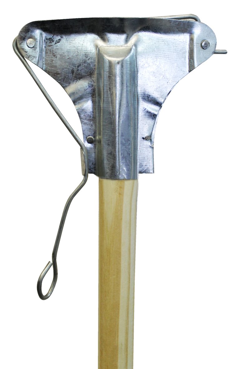 Wooden Handle fitted with Metal Mop Holder