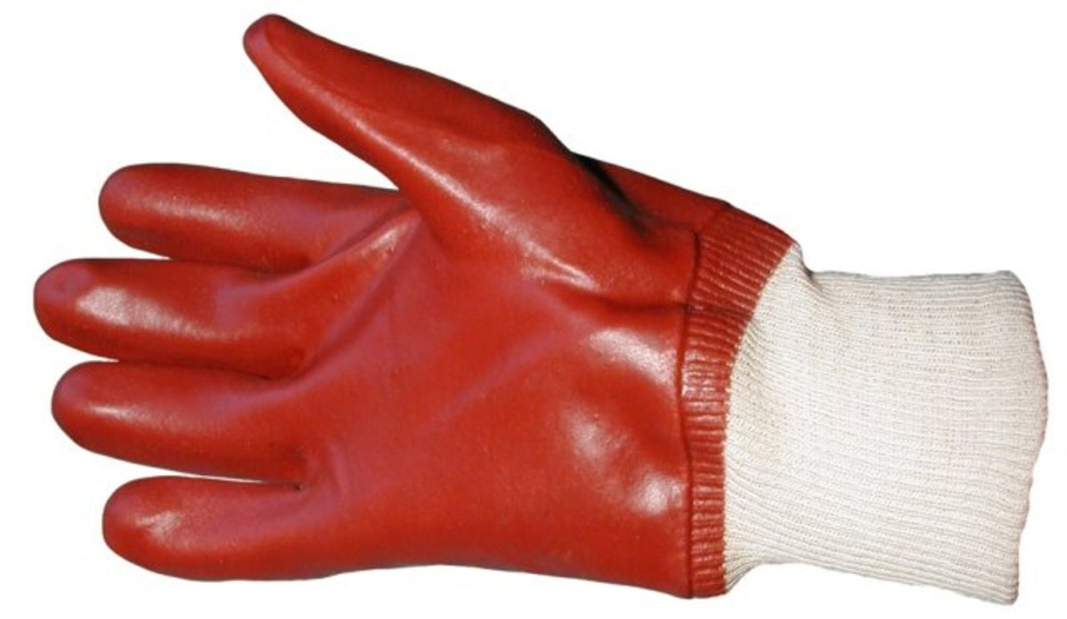 PVC Gloves with knitted wrist pack 12
