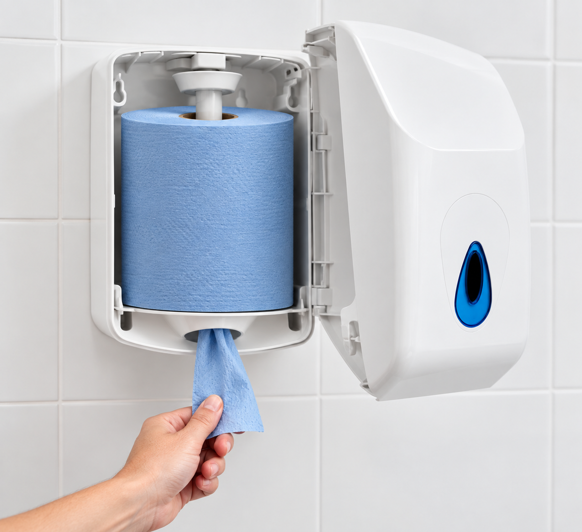 2-Ply Blue Centre Feed Rolls 150m – Commercial Paper