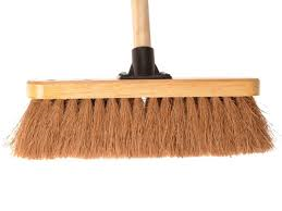 12″ Soft Coco Broom with wooden handle