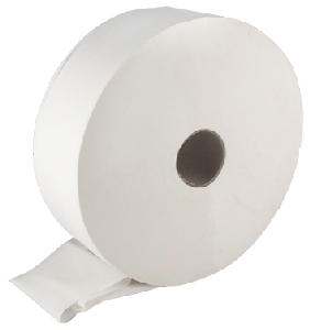 6 x 300m Jumbo Toilet Rolls - Recycled paper