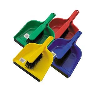 Coloured Dustpan and Brush Set