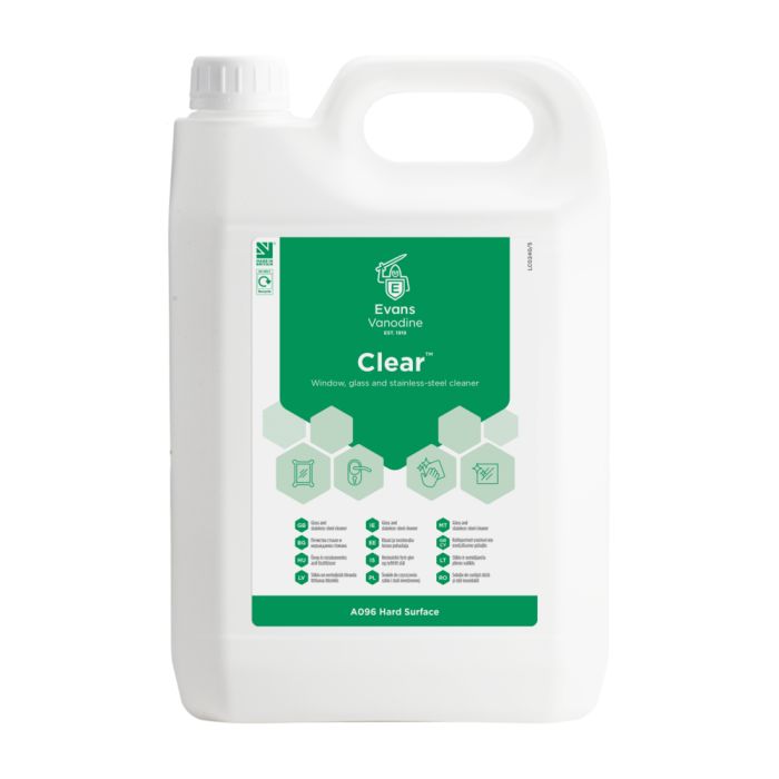 Evans Clear Window and Glass Cleaner - 5lt