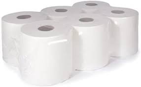 2ply Centre Feed Paper Rolls - White