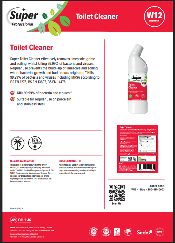 Mirius W12 Toilet Cleaner
